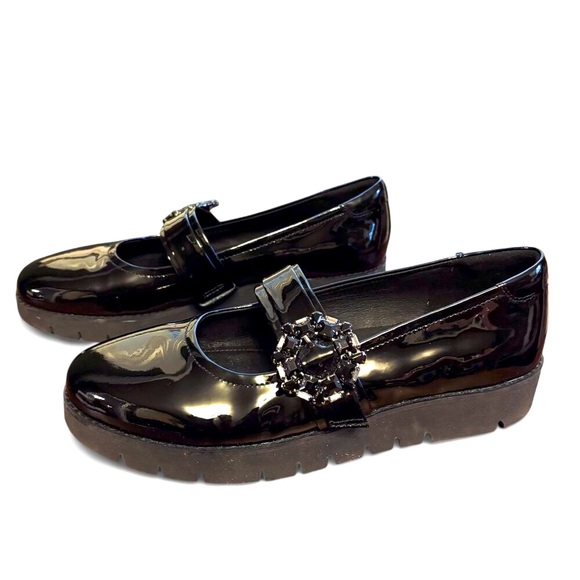 Geox Shoes - Geox Respira Patent Leather Mary-Jane Loafer